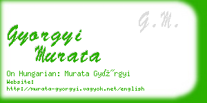 gyorgyi murata business card